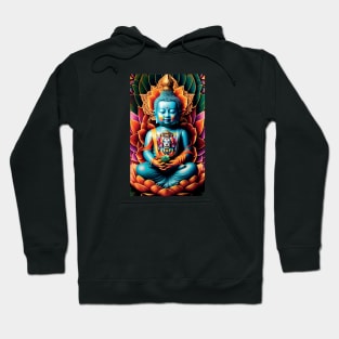 Baby Buddha sitting on a lotus flower Hoodie